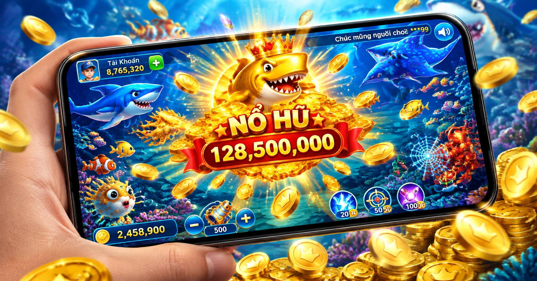 Khám Phá Bí Quyết nổ hũ tiền vào như lũ tại các Game Bắn Cá - image 2 Khám Phá Bí Quyết nổ hũ tiền vào như lũ tại các Game Bắn Cá - image 2