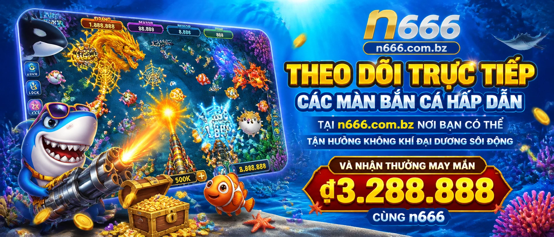 Bắn Cá Đại Dương với chủ đề ocean