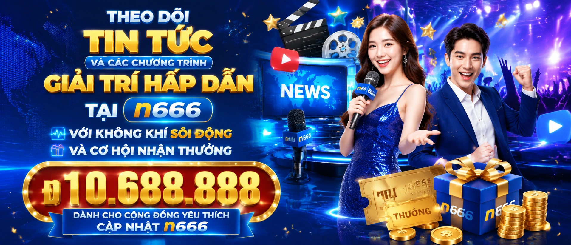 Màn hình tin tức và danh mục cập nhật trên giao diện web